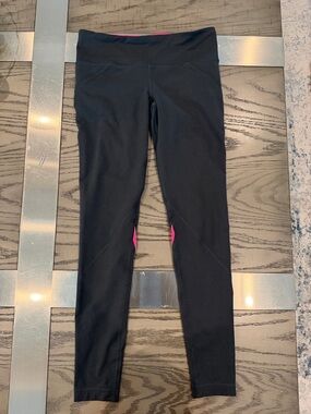 Under Armour Black Leggings with Pink Accents